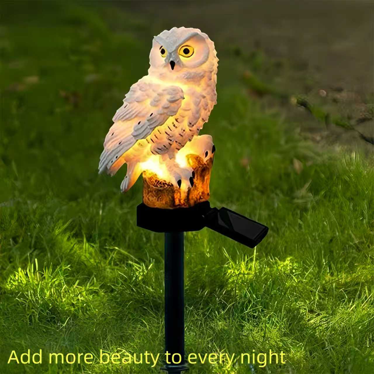 Outdoor Lighting Led Fixtures - Solar Owl Garden Stake Light Outdoor