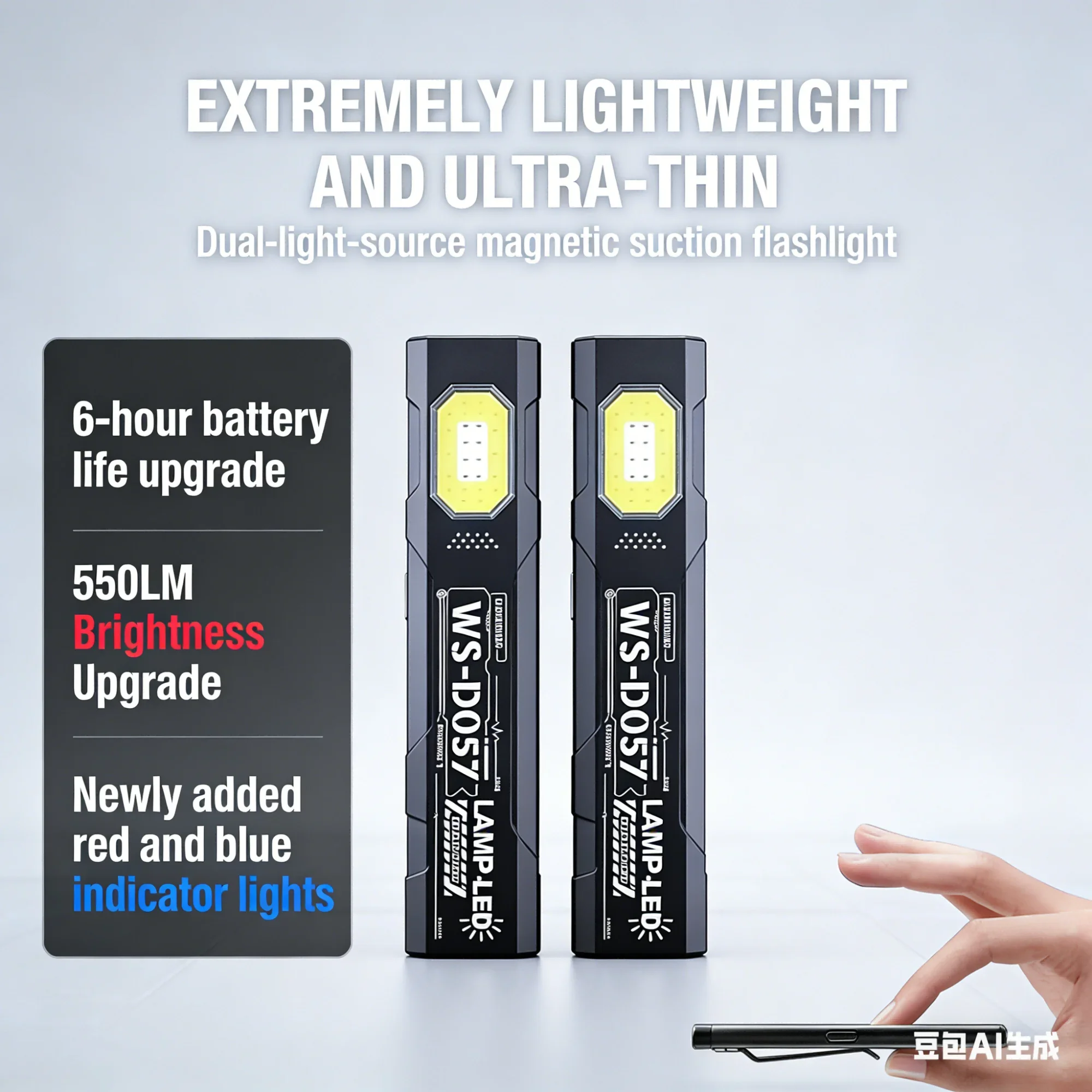 Led Flood Light - Outdoor LED Flashlight, Portable Mini Flashlight,