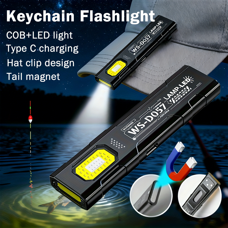 Led Flood Light - LED Keychain Flashlight Type C Rechargeable