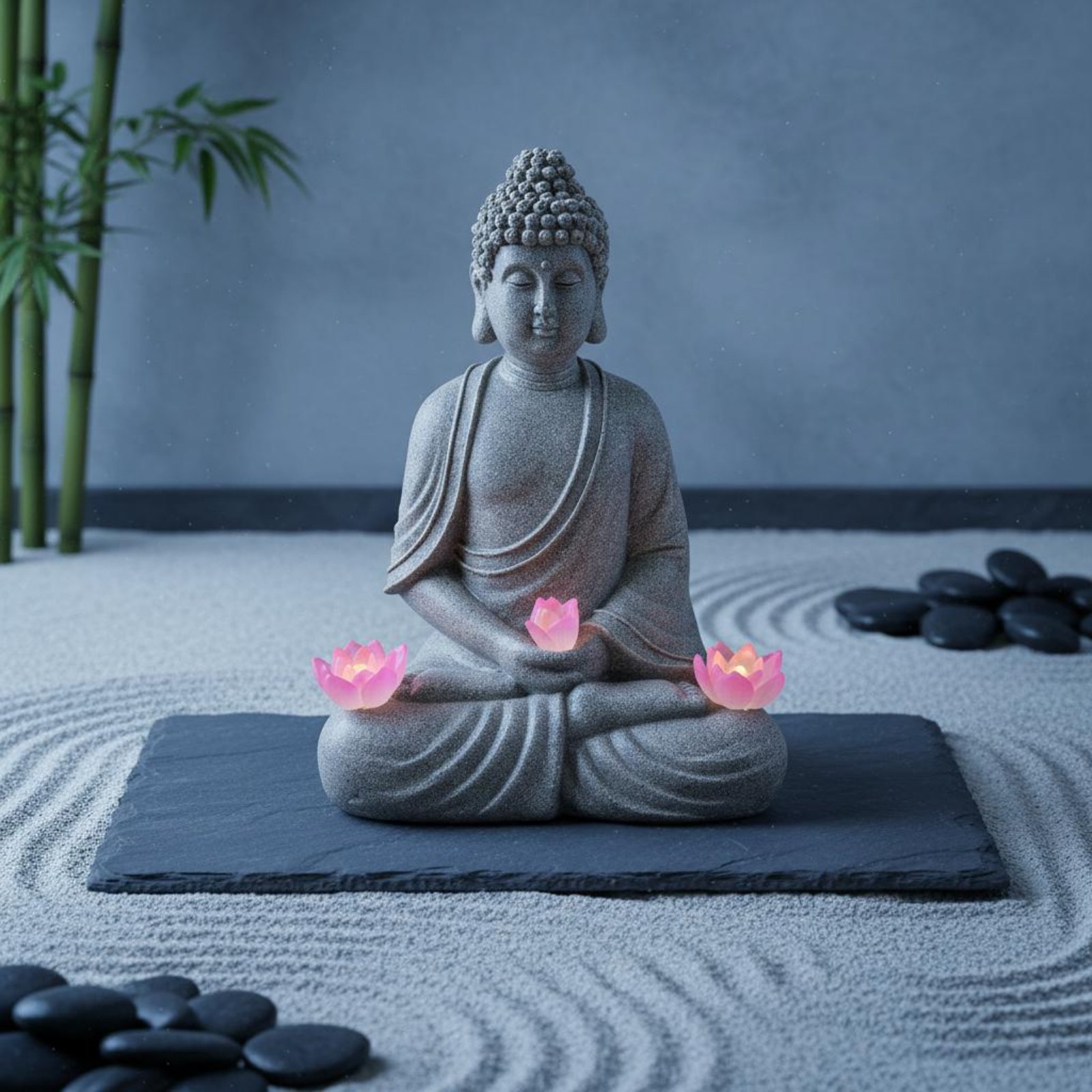 Solar Buddha Statue Outdoor Sa - огляд і ціна Outdoor Lighting For Patio