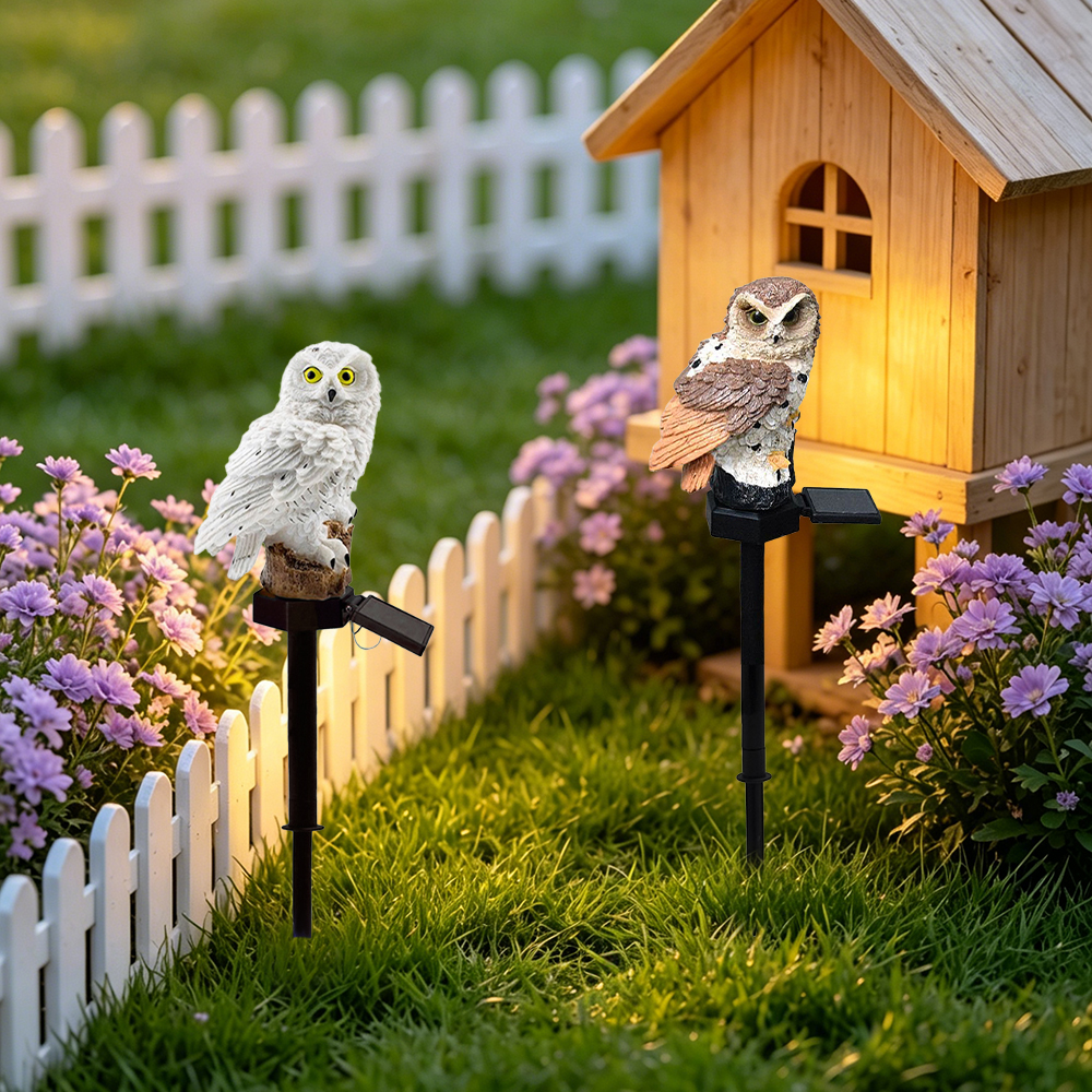 Owl Solar Light, Resin Owl Gro - огляд і ціна Outdoor Lighting For Patio