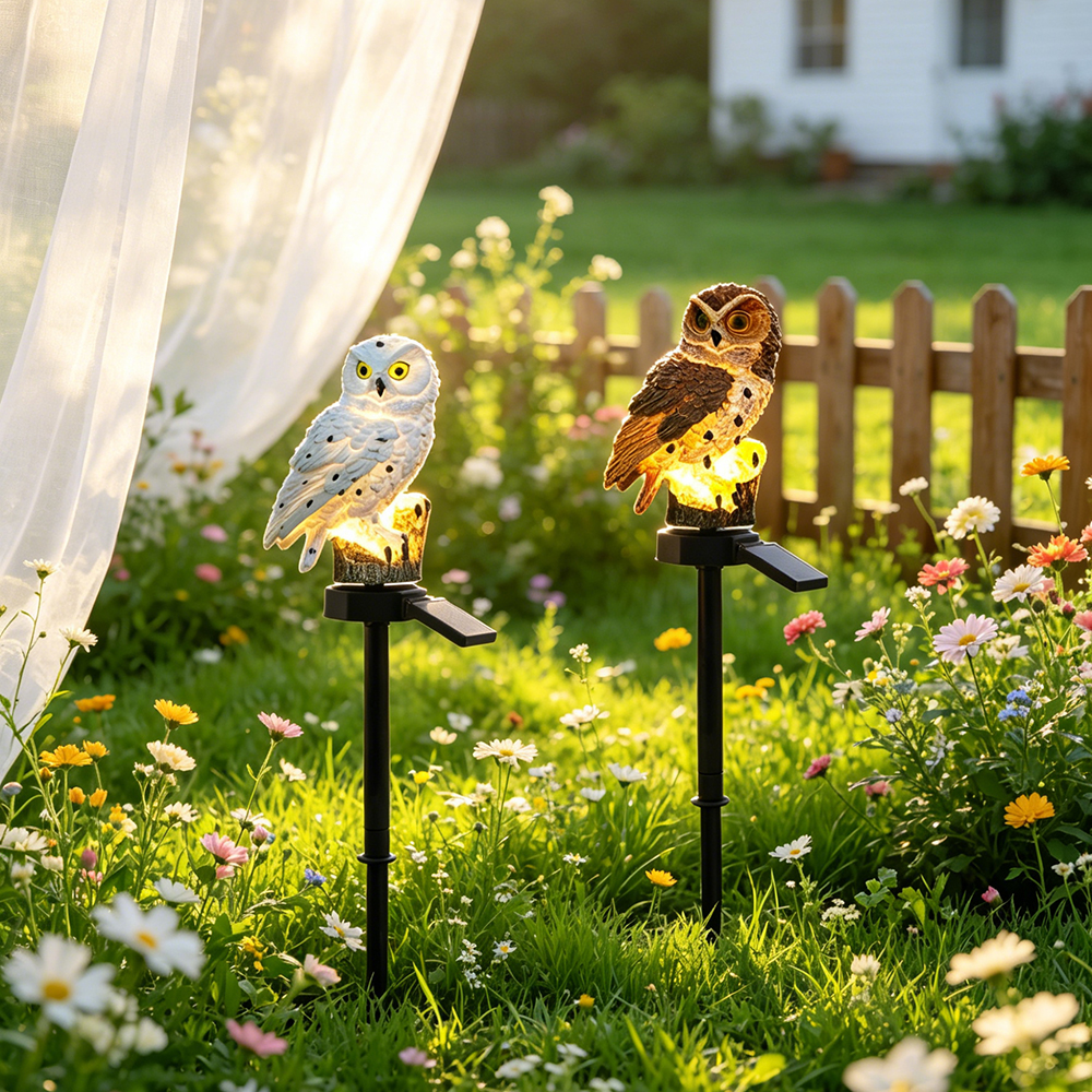 Owl Solar Light, Resin Owl Gro - огляд і ціна Outdoor Lighting For Patio
