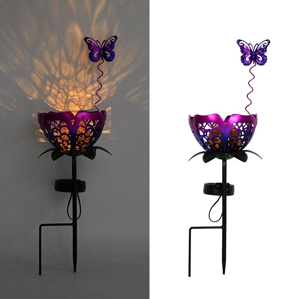 Lotus Shaped Solar Powered Lam - огляд і ціна Outdoor Lighting Ground Fixtures