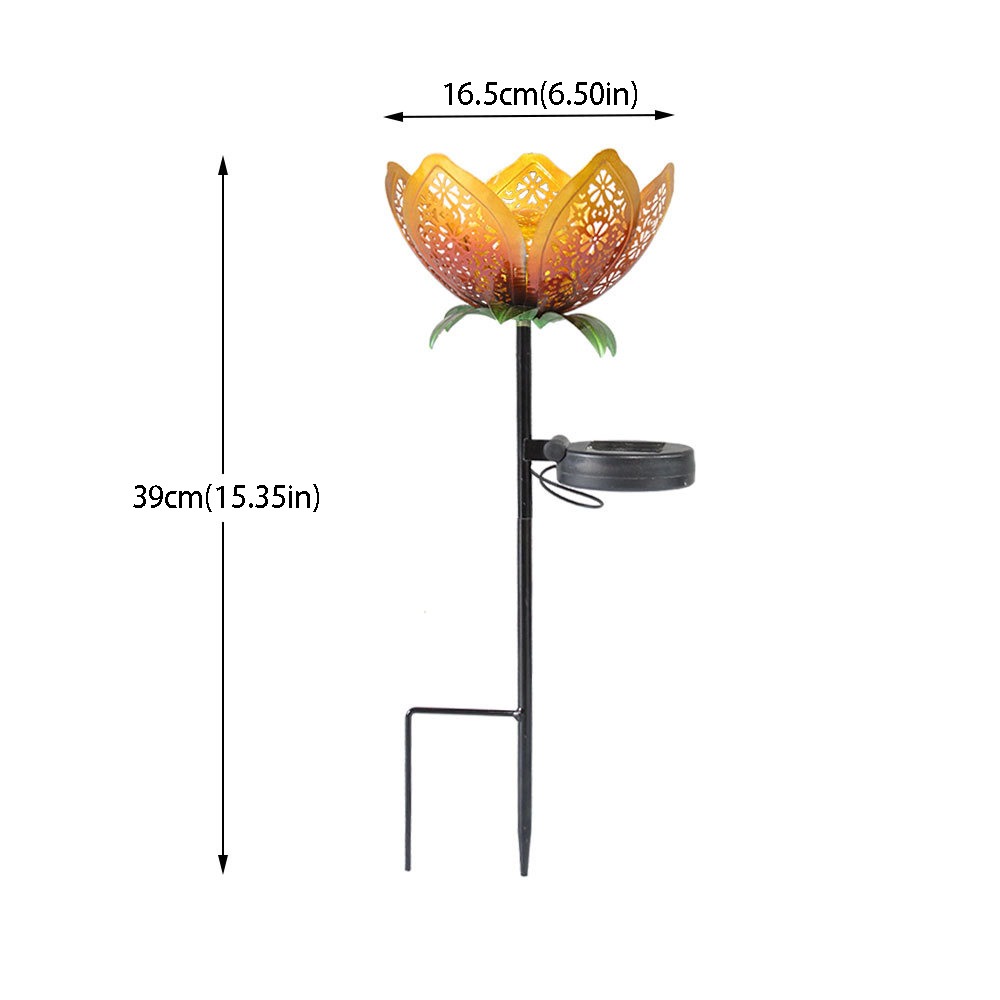 Lotus Shaped Solar Powered Lam - огляд і ціна Outdoor Lighting Ground Fixtures