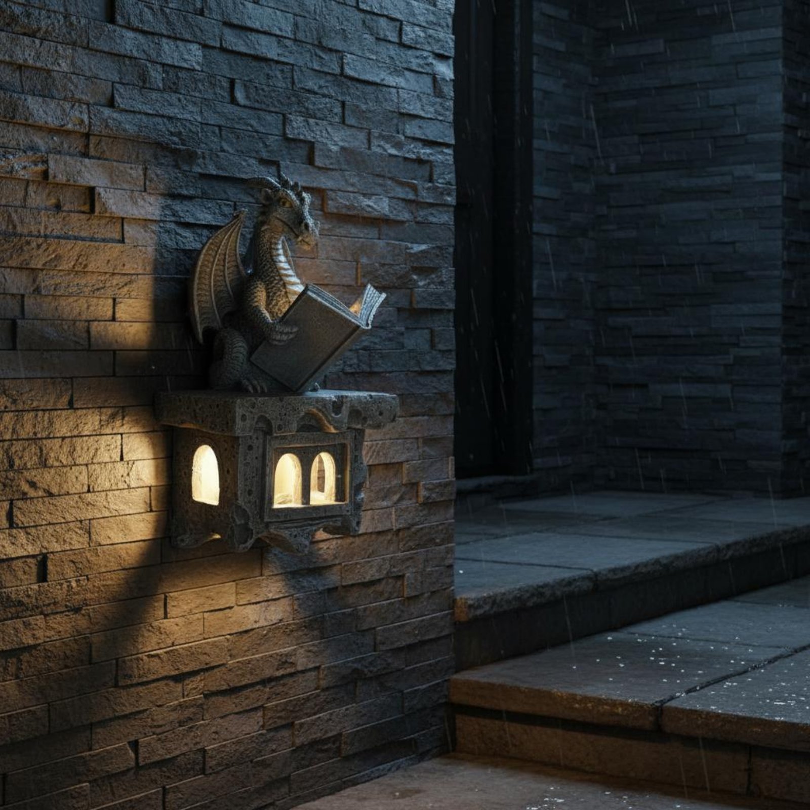 Solar Wyvern Wall Shine Auto O - огляд і ціна Outdoor Lighting For Patio