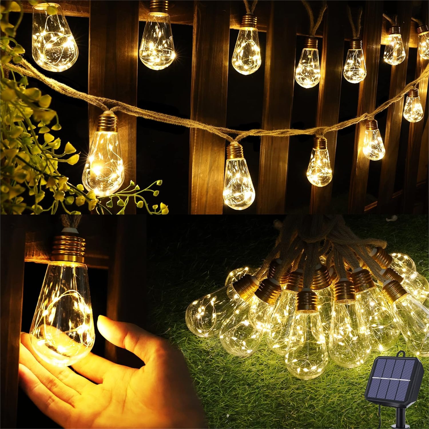 Solar Outdoor String Lights 20 - огляд і ціна Outdoor Lighting For Patio