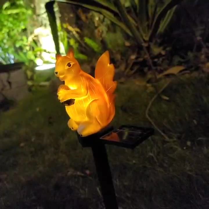 LED Solar Resin Squirrel Groun - огляд і ціна Outdoor Lighting Ground Fixtures