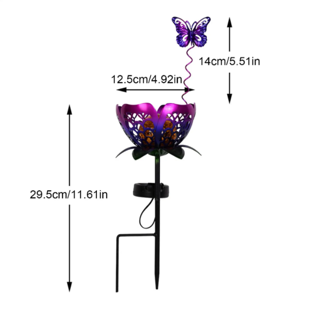 Lotus Shaped Solar Powered Lam - огляд і ціна Outdoor Lighting Ground Fixtures