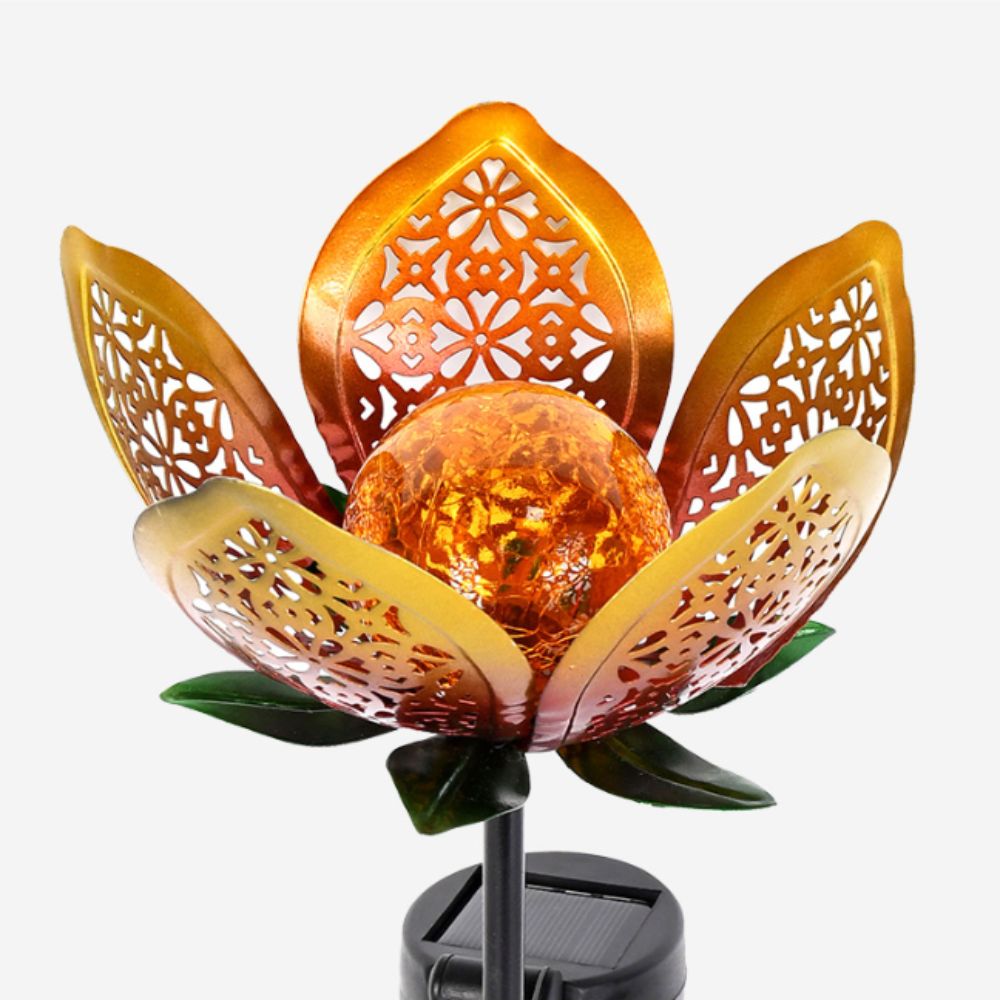 Lotus Shaped Solar Powered Lam - огляд і ціна Outdoor Lighting Ground Fixtures