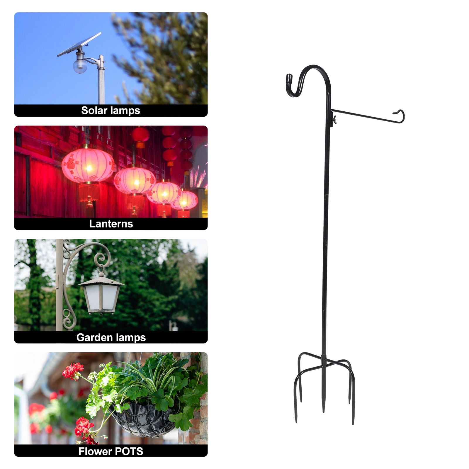 Shepherd Hook for Outdoor Gard - огляд і ціна Outdoor Lighting Ground Fixtures