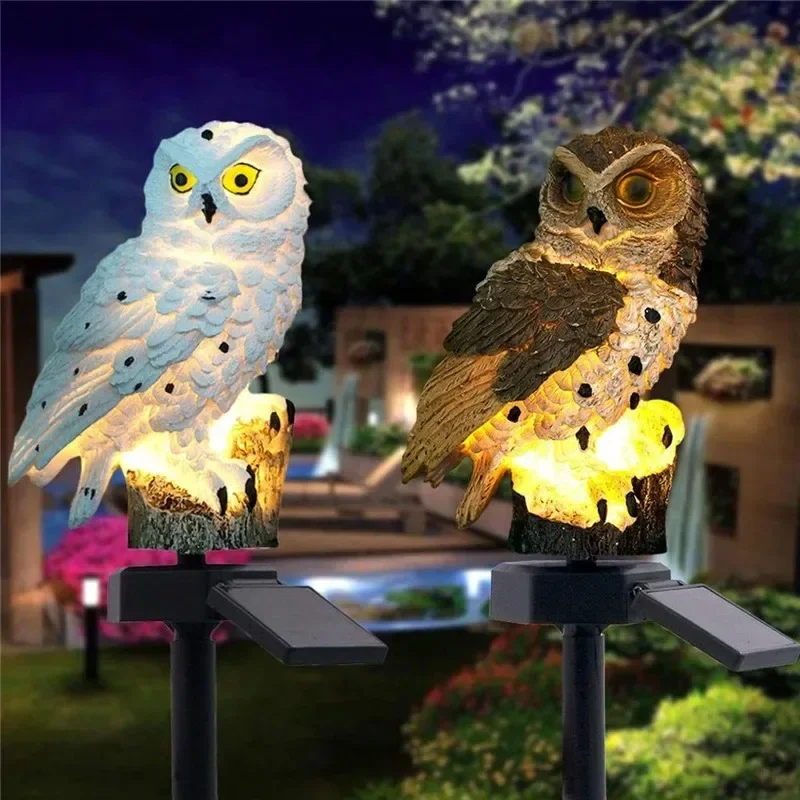 Solar Owl Statue Garden Light  - огляд і ціна Outdoor Lighting Led Fixtures
