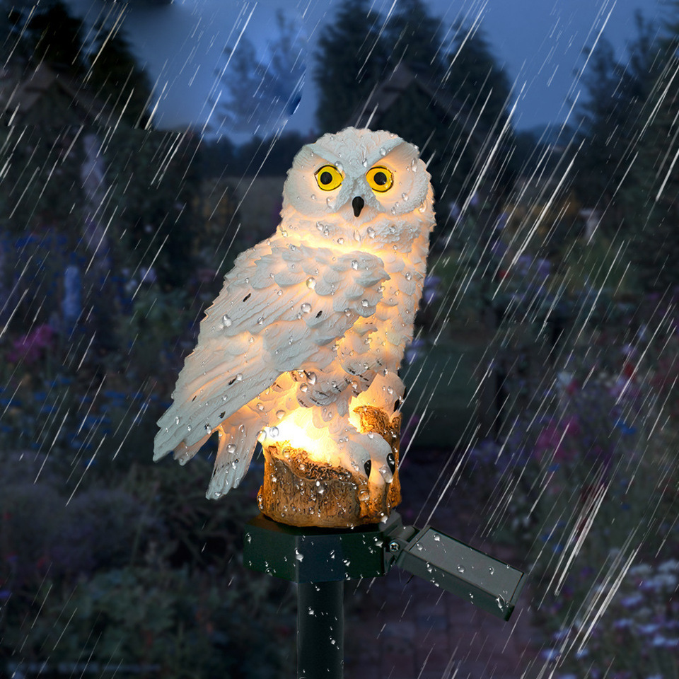 Solar Owl Statue Garden Light  - огляд і ціна Outdoor Lighting Led Fixtures