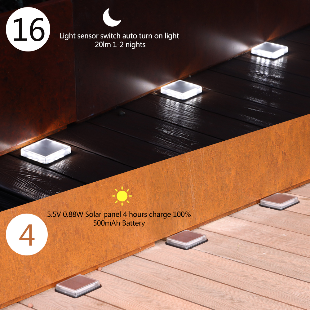 Solar Deck Light Outdoor Water - огляд і ціна Outdoor Lighting Ground Fixtures