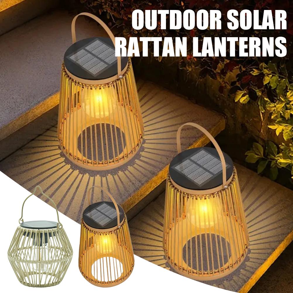IP65 Waterproof Solar Rattan L - огляд і ціна Outdoor Lighting For Patio
