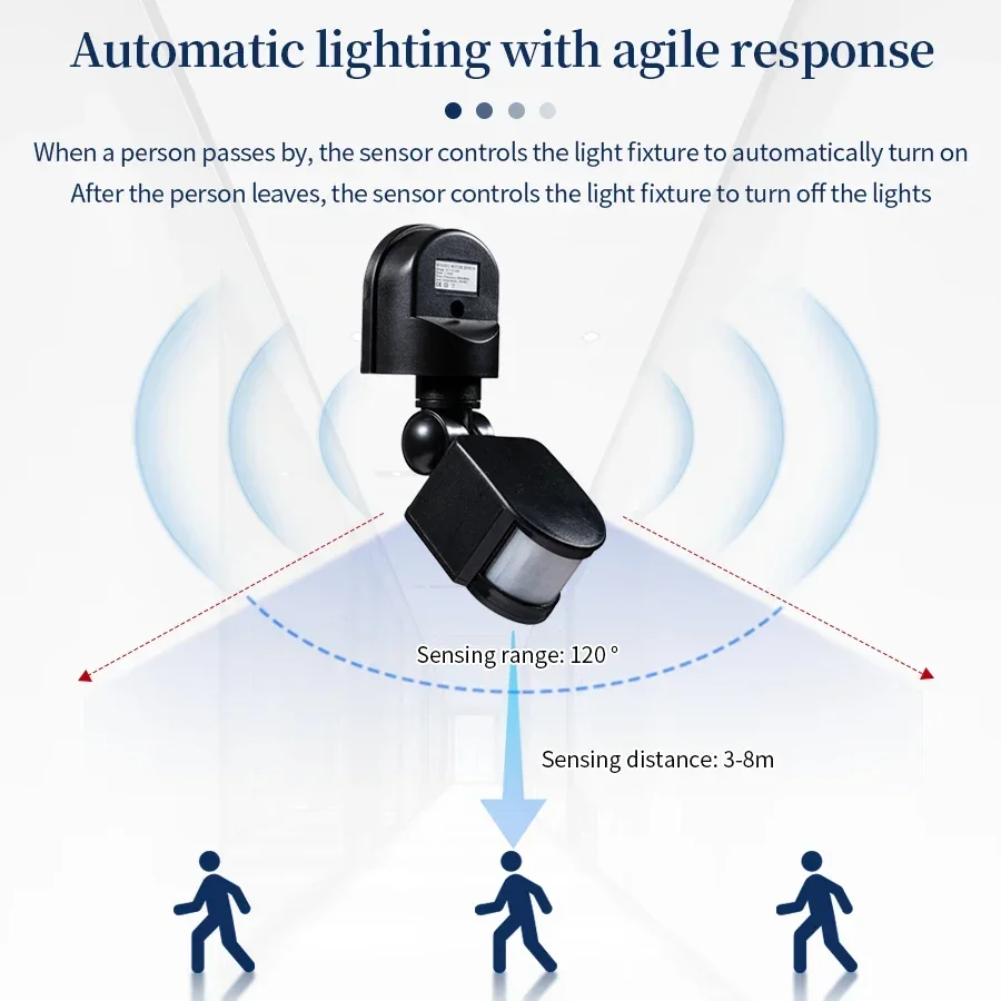PIR Motion Sensor 220V 110V 12 - огляд і ціна Outdoor Lighting Led Fixtures