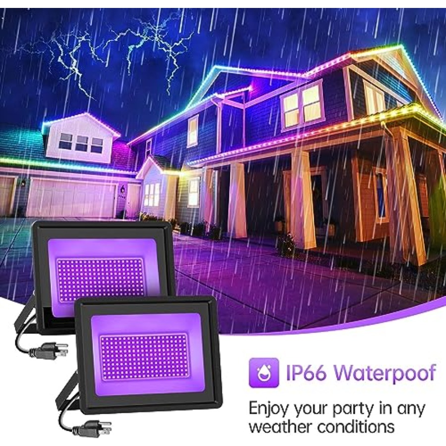 Black Lights 2 Pack W LED Blac - огляд і ціна Led Flood Light